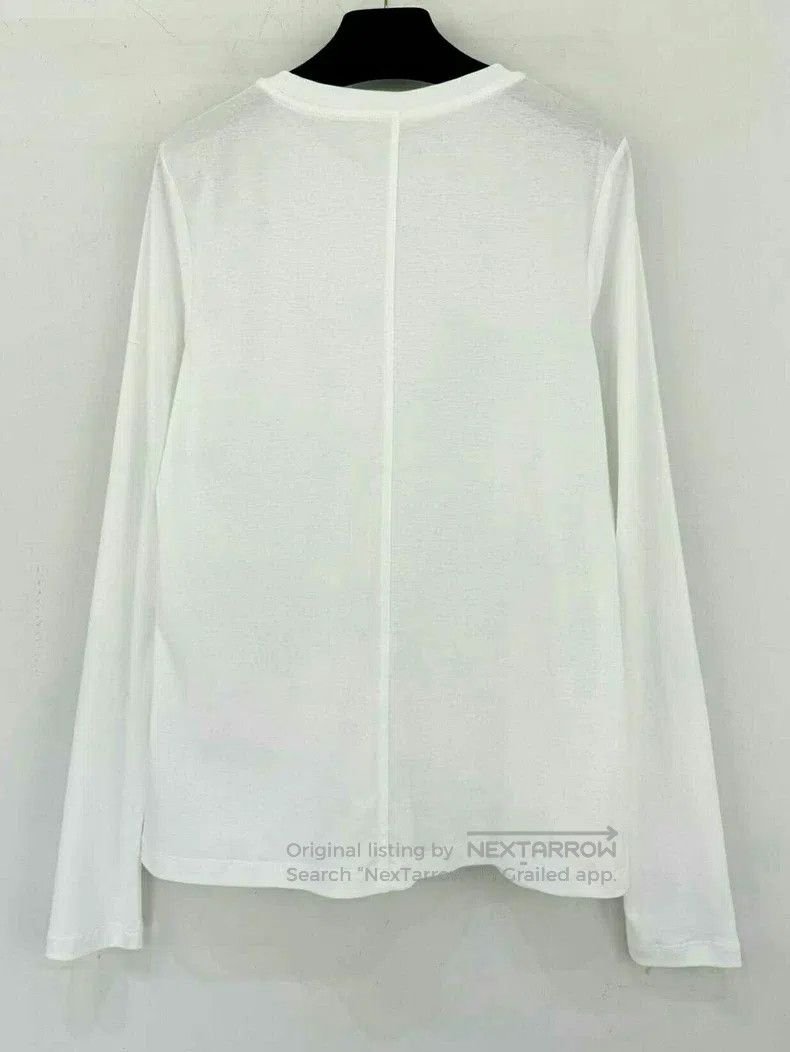 The Row The Row White Pure Cotton Long Sleeve Size S / US 4 / IT 40 - 2 Thumbnail