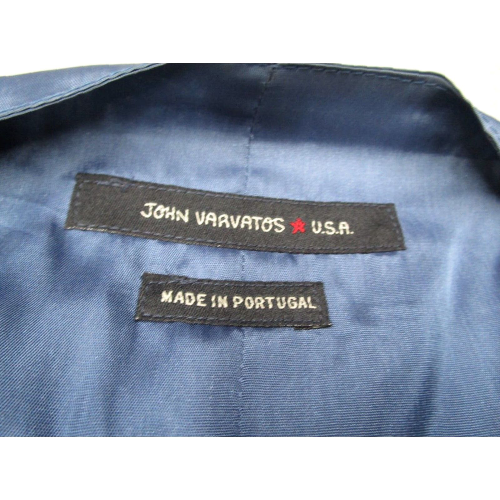 VINTAGE John Varvatos Star USA Vest Shirt Mens Small Black Wool Button Up Waistcoat