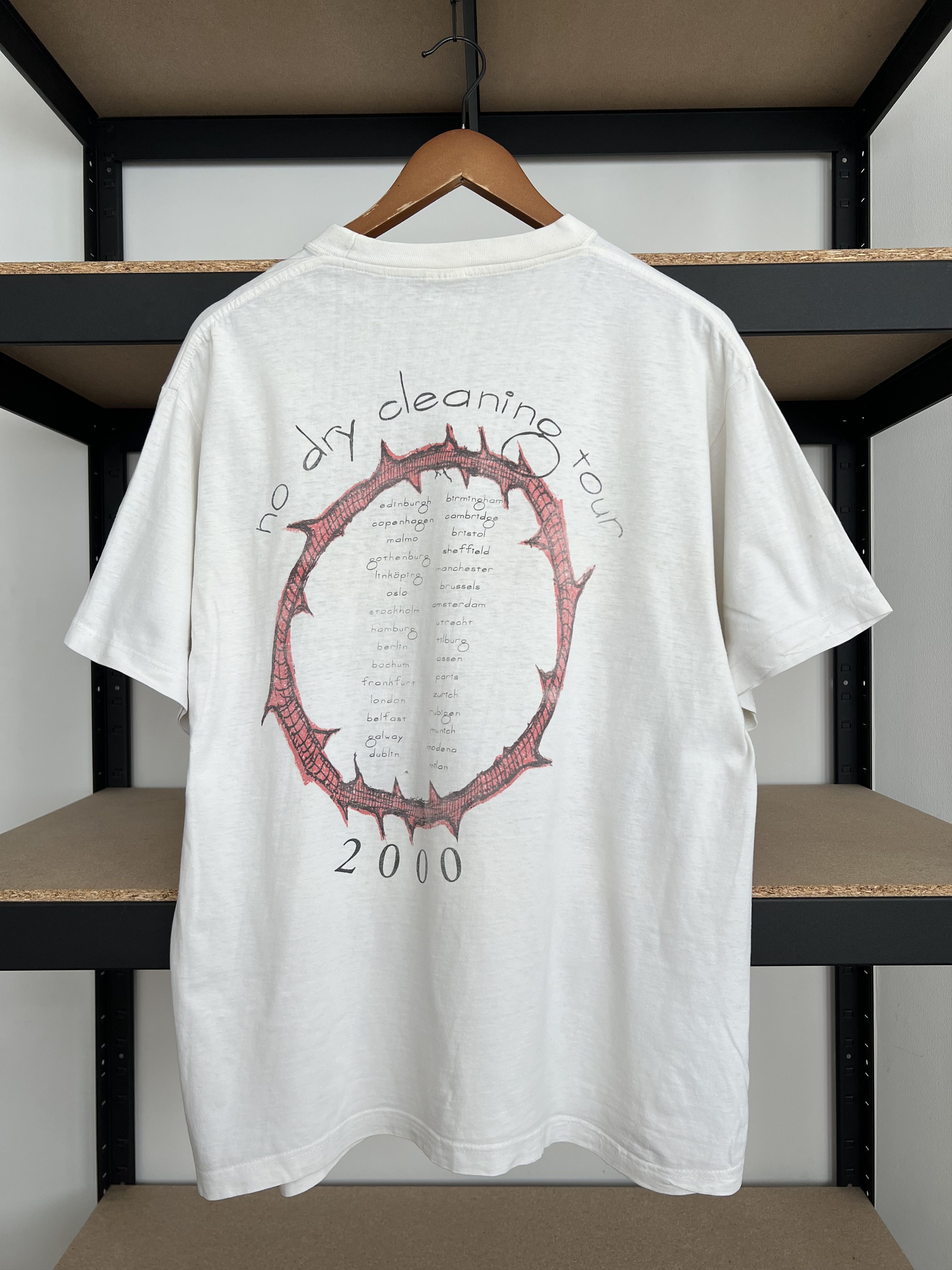 Band Tees Vintage 2000 Steve Earle Transcendental Blues White T-shirt Size US L / EU 52-54 / 3 - 2 Thumbnail