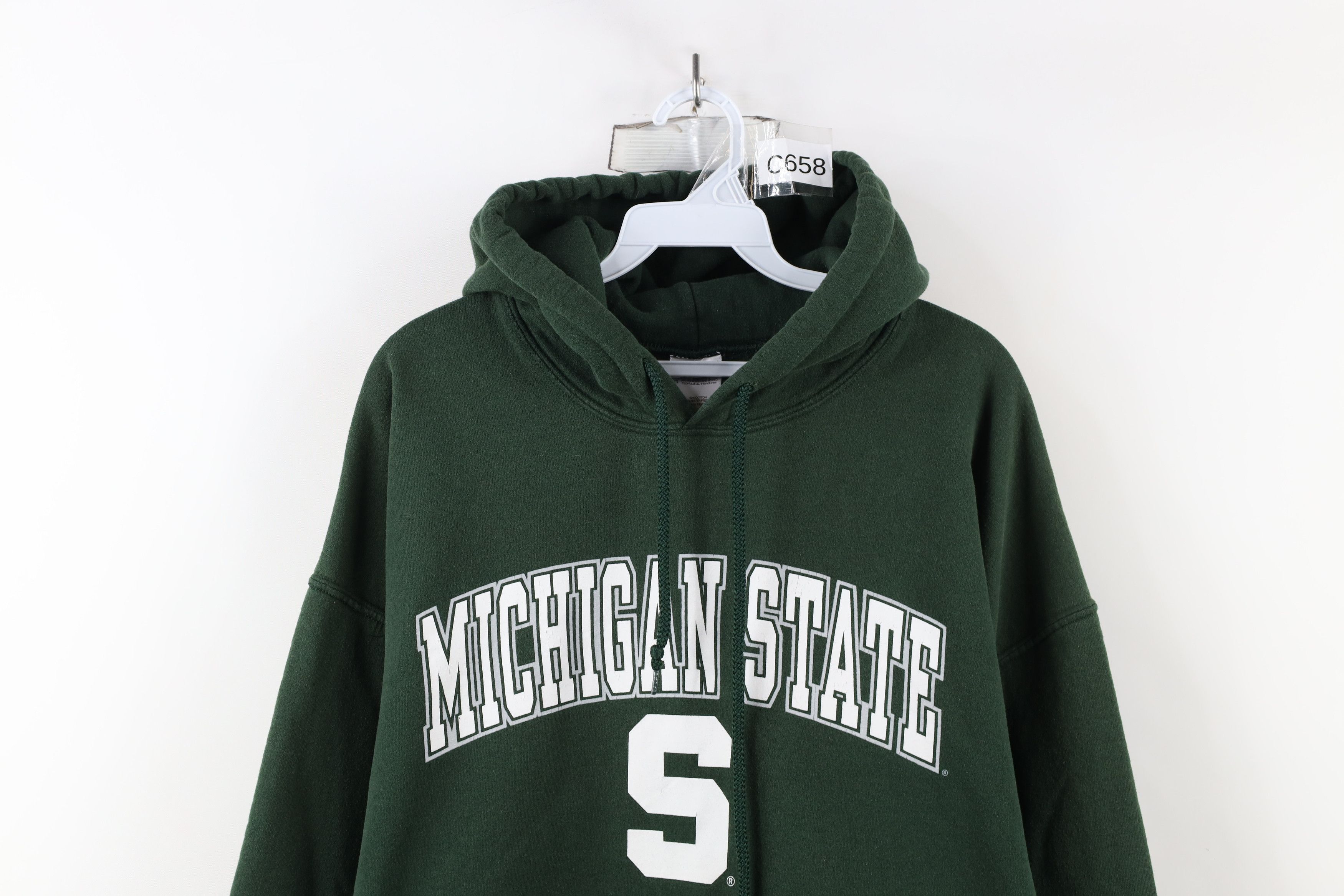 Vintage Vintage 90s Y2K Michigan State University Hoodie Sweatshirt Size US XL / EU 56 / 4 - 2 Thumbnail