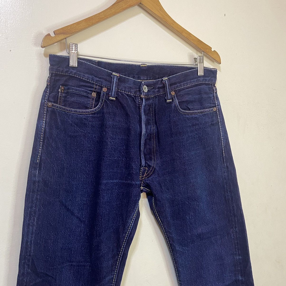 Japanese Brand Kurashiki Tenryo Denim Color Revolution Selvedge Denim Jeans Size US 33 - 2 Thumbnail