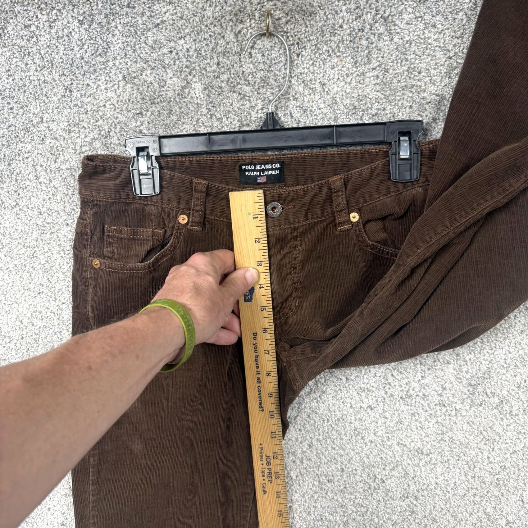 Ralph Lauren VINTAGE Ralph Lauren Polo Jeans Pants 4 30x30.5 Brown Corduroy Dark Academia Women Chino Straight 90s Grunge Retro Size 27" / US 4 / IT 40 - 5 Thumbnail