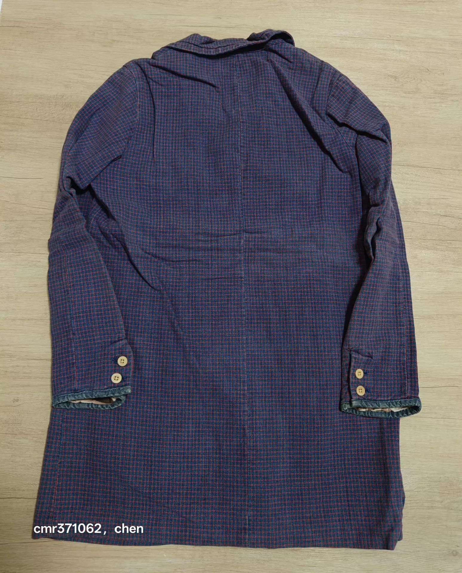 Visvim Visvim 15SS Mies Coat Indigo Check Unisex Size US S / EU 44-46 / 1 - 6 Thumbnail