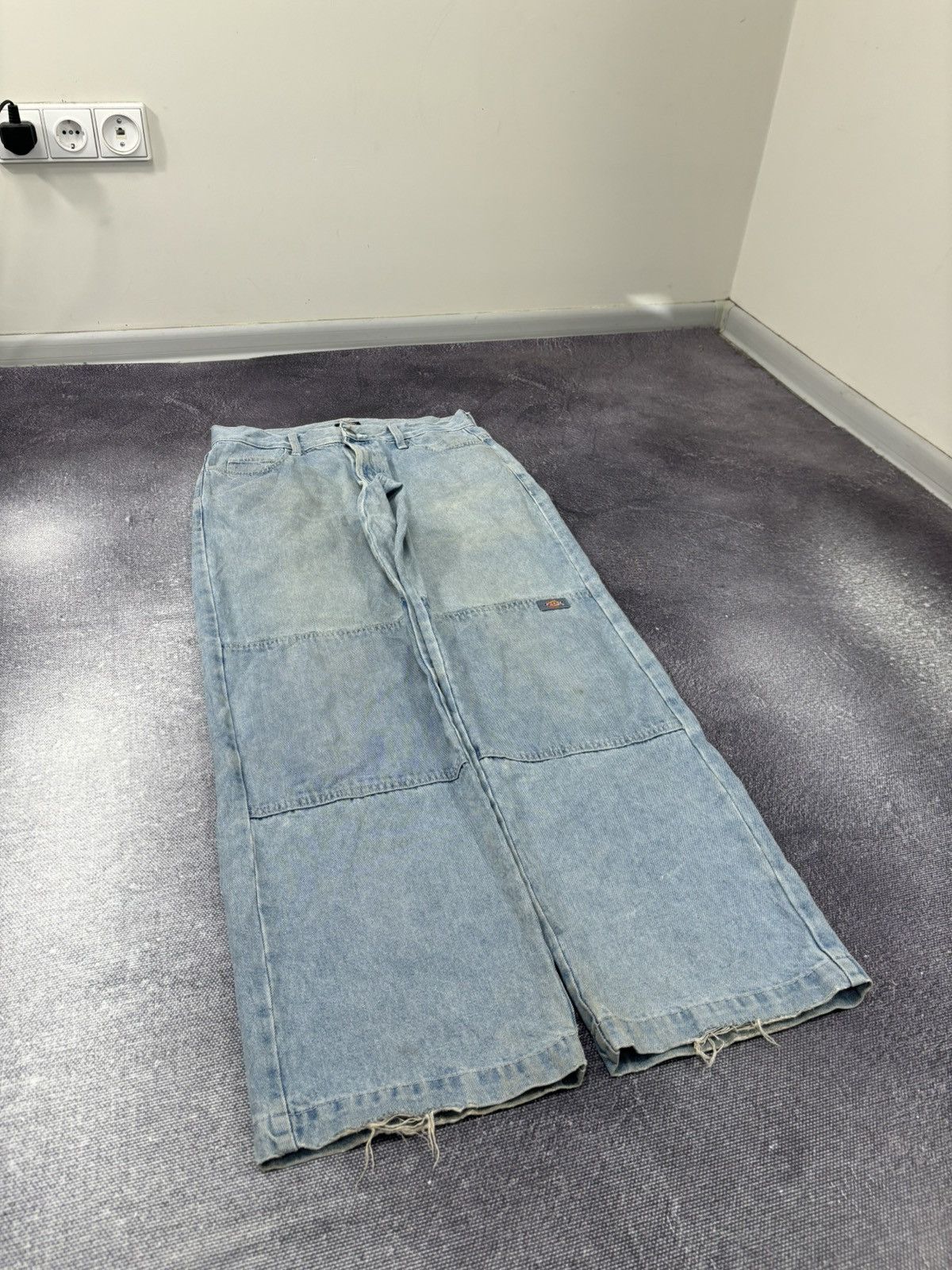 Dickies Vintage Dickies Double Knee Light Blue Denim Baggy Jeans Size US 30 / EU 46 - 4 Thumbnail