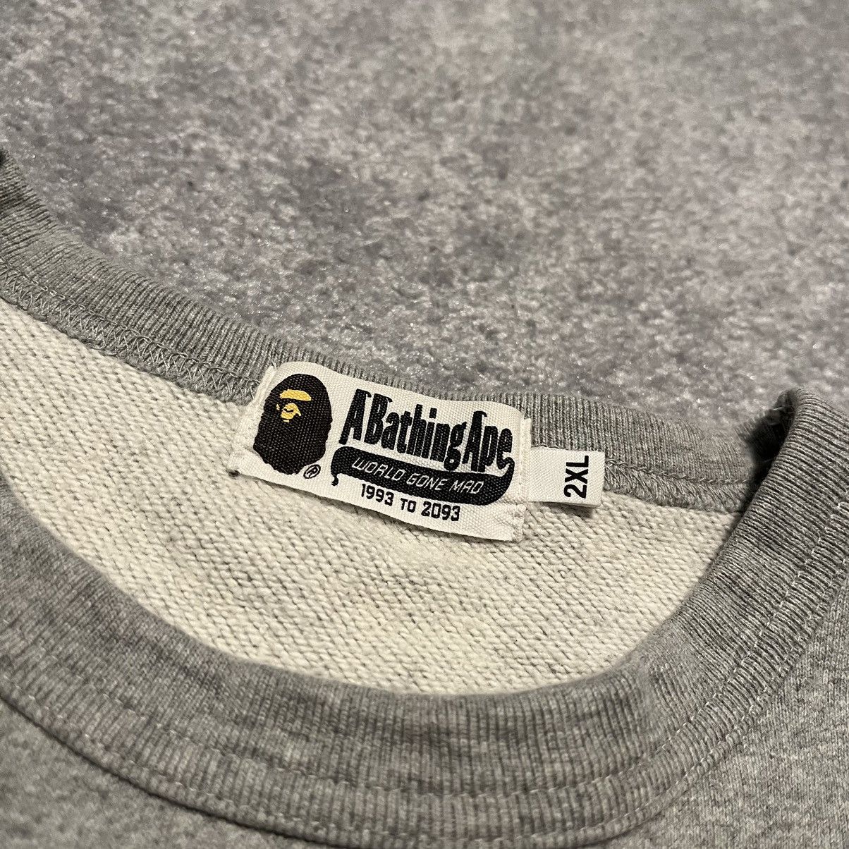 Bape A Bathing Ape Bape Lettered Wide Logo Crewneck Sweatshirt Size US XXL / EU 58 / 5 - 5 Thumbnail