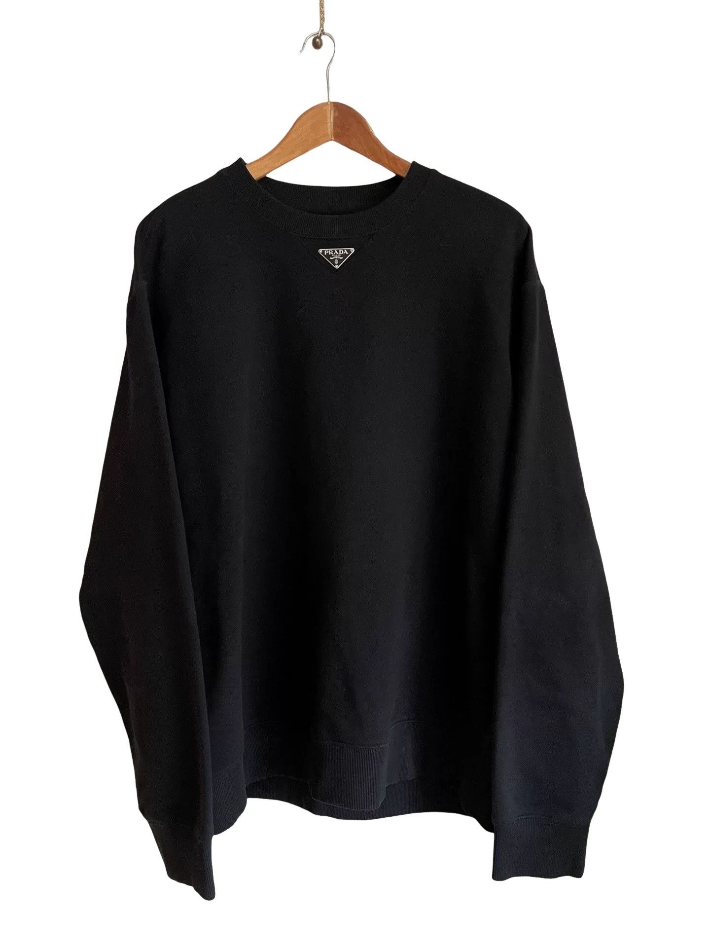 Prada Prada Triangle Logo Sweatshirt Size XL Size US XL / EU 56 / 4 - 1 Thumbnail