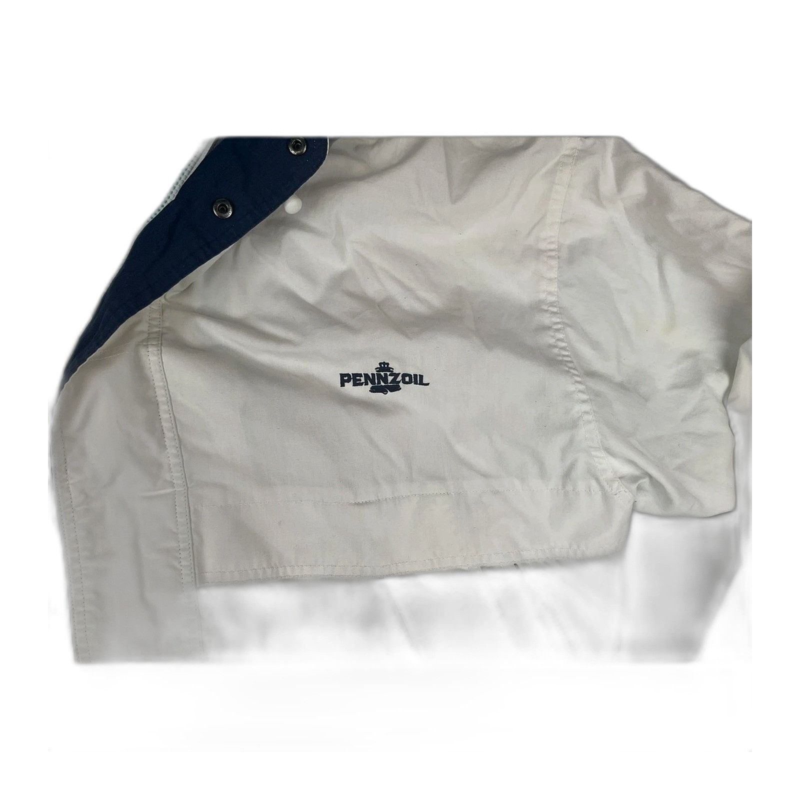Swingster Vintage Pennzoil Racing Jacket Mens XL Swingster White Teal Size US XL / EU 56 / 4 - 3 Thumbnail