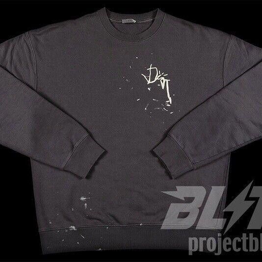 Dior CHRISTIAN DIOR X CACTUS JACK OVERSIZED SWEATSHIRT L GREY Size US L / EU 52-54 / 3 - 1 Thumbnail