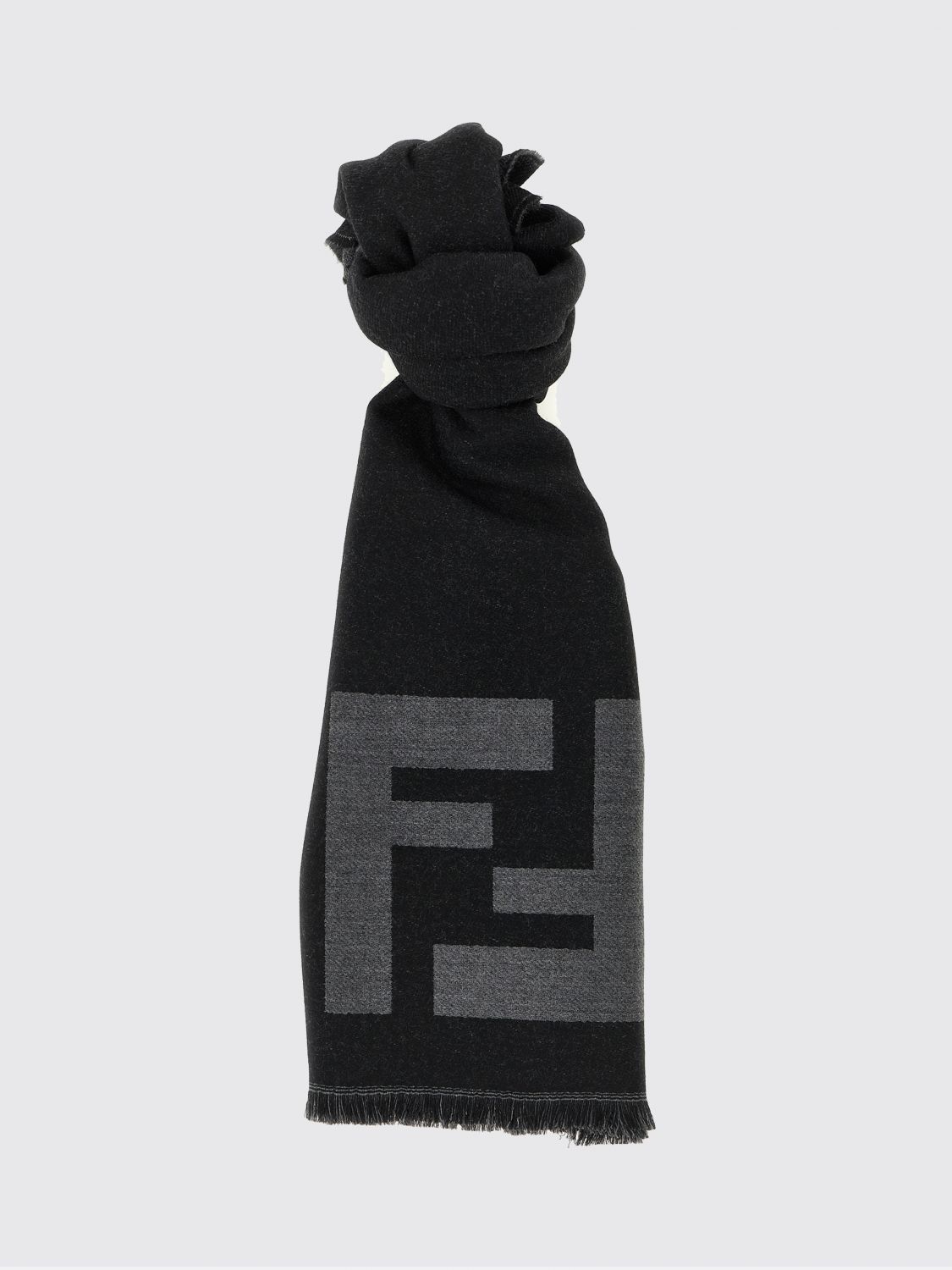 Fendi Fendi Scarf Men Black Size ONE SIZE - 1 Thumbnail