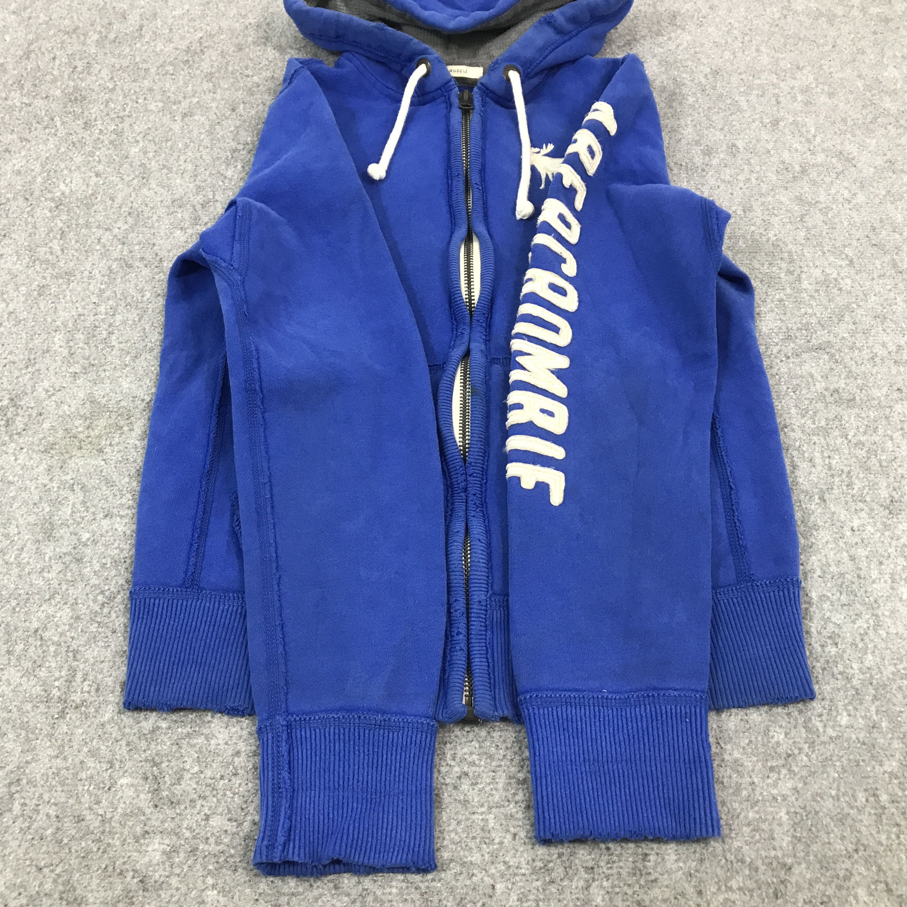 Abercrombie & Fitch × Japanese Brand ABERCROMBIE & FITCH DISTRESSED DESIGN JACKET HOODIES Size US S / EU 44-46 / 1 - 8 Thumbnail