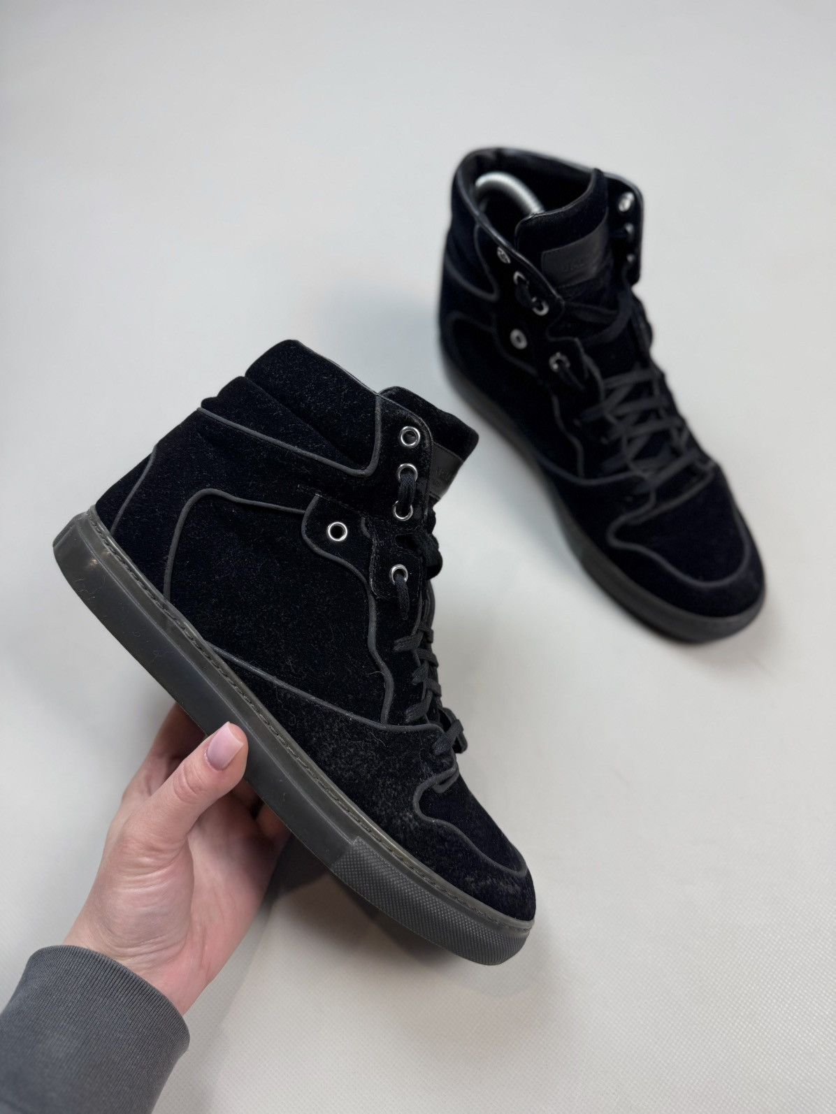 Balenciaga Balenciaga City Suede High Top Lace Up Basket Sneakers Shoes Size US 8 / IT 38 - 1 Thumbnail