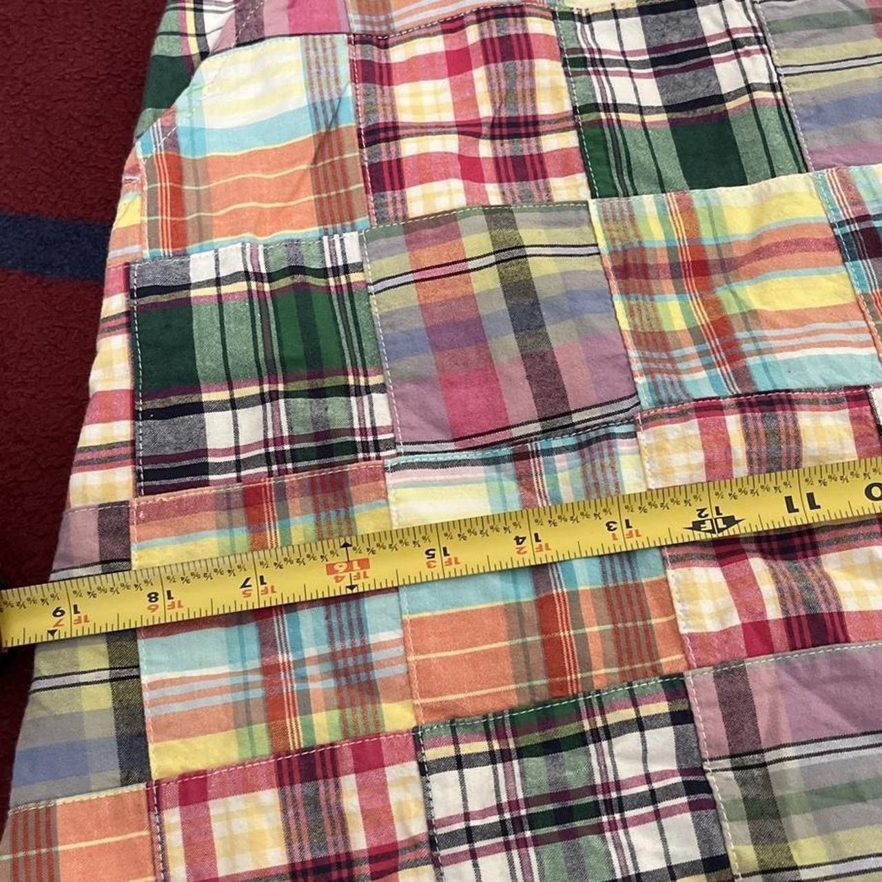 L.L. Bean L.L.Bean multi-coloured plaid Cotton Patch Madras skirt Size 25" / US 0 / IT 36 - 4 Thumbnail