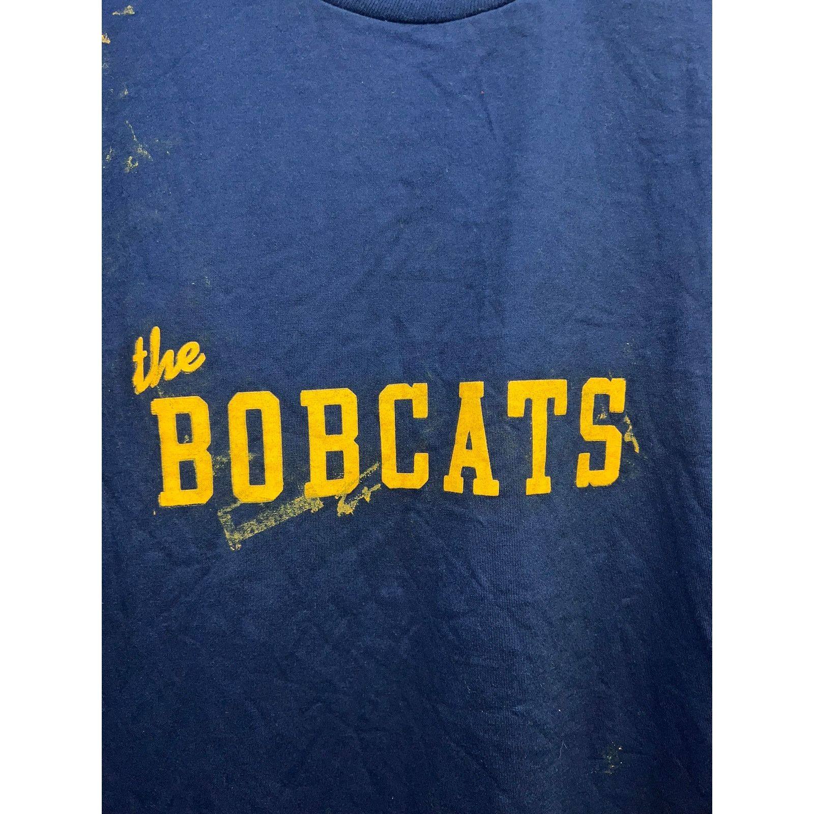Jerzees Vintage Bobcats Shirt The Bobcats MSU Paint Stained Stain L Size US L / EU 52-54 / 3 - 2 Thumbnail