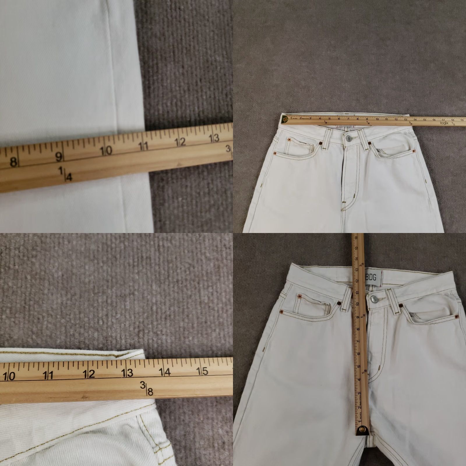 Bdg BDG Urban Outfitters Jeans Women Size 27 (27x29 Actual) White Cowboy Straight Z Size 27" / US 4 / IT 40 - 8 Thumbnail