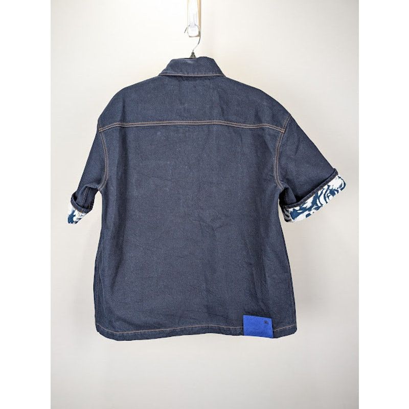 Burberry o1rshd1 Denim Shirt in Indigo Blue Size US S / EU 44-46 / 1 - 10 Thumbnail
