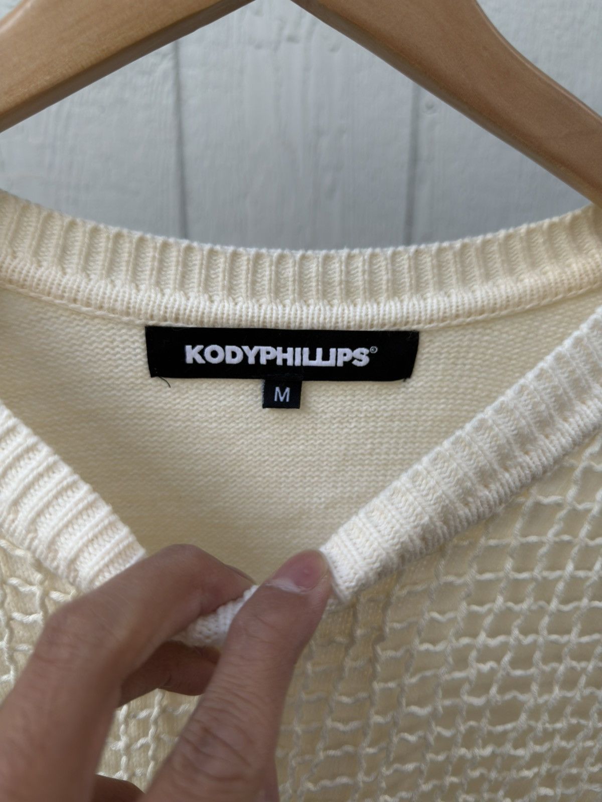 Kody Phillips Kody Phillips Netted Crewneck Size US M / EU 48-50 / 2 - 3 Thumbnail