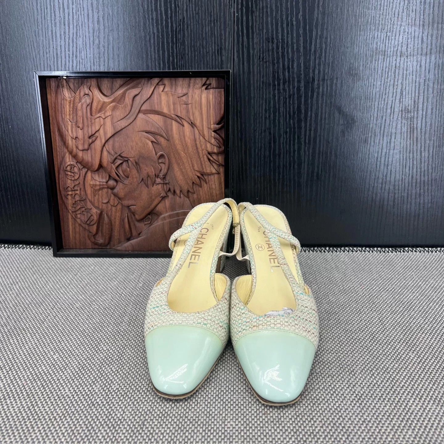 Chanel Chanel tweed paneled block heel pumps women's new Size US 5.5 / IT 35.5 - 7 Thumbnail