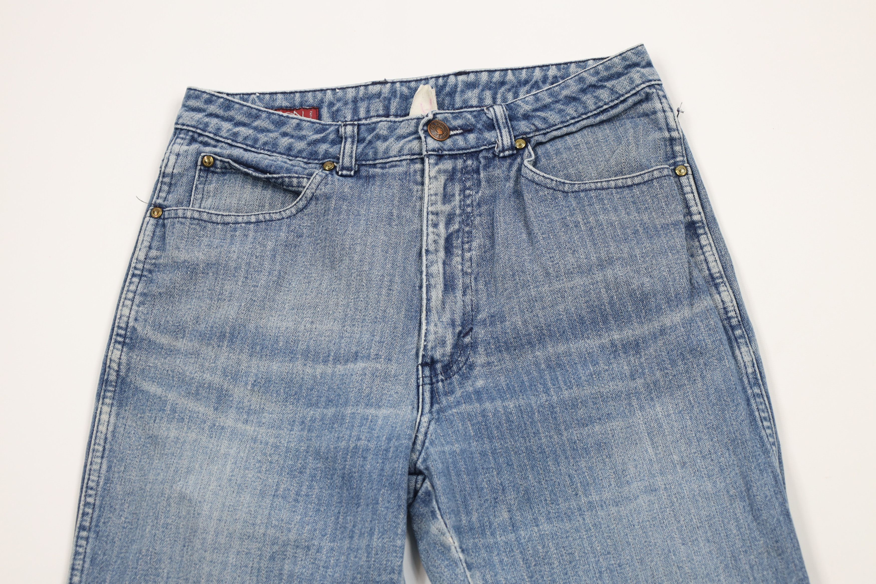 Vintage Vintage 90s Streetwear Straight Leg Denim Jeans Blue Cotton Size 32" / US 10 / IT 46 - 2 Thumbnail