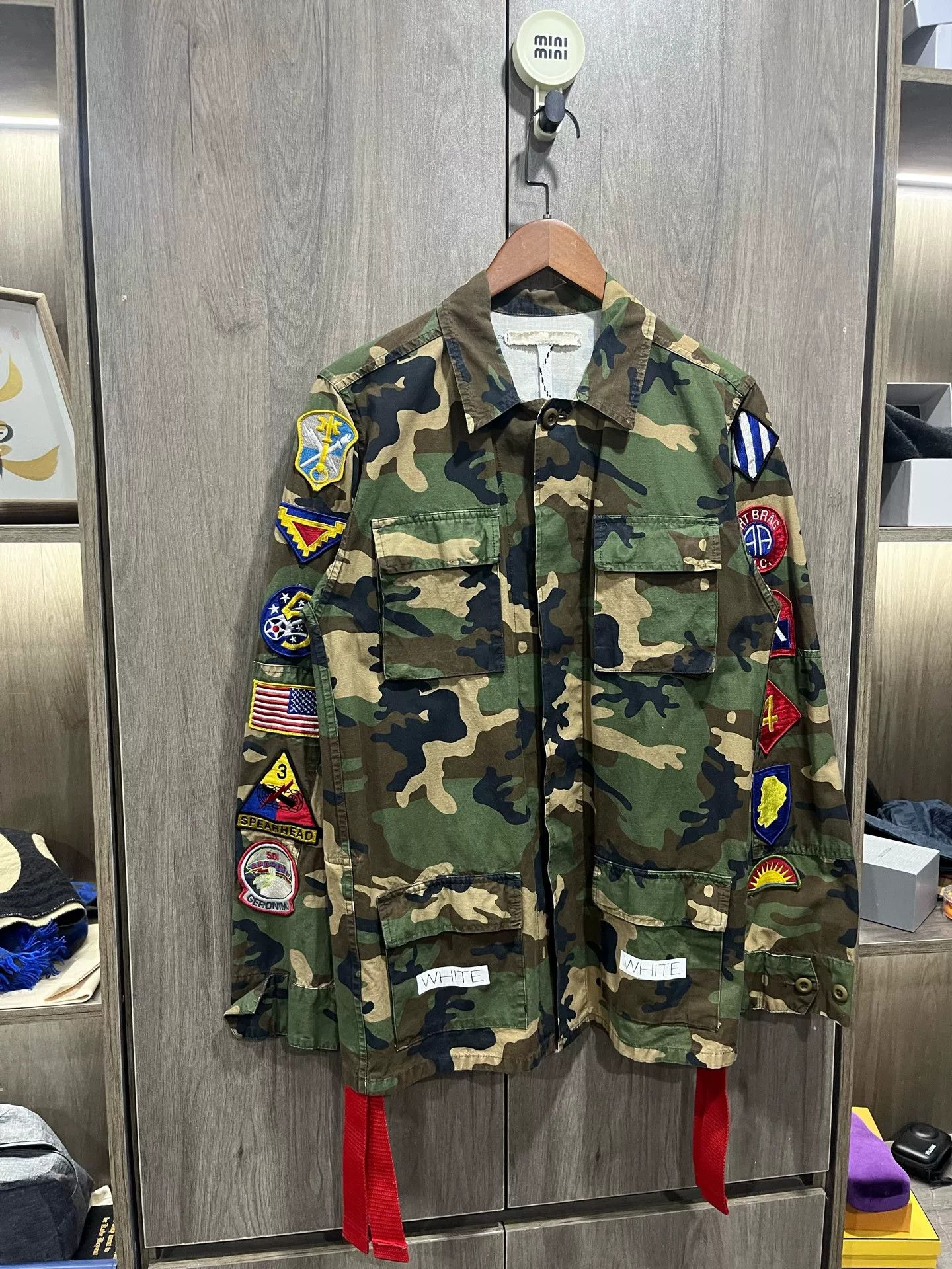 Off-White Off-White Zebra Camo Black Ribbon Jacket Size XXS / US 00 / IT 34 - 1 Thumbnail