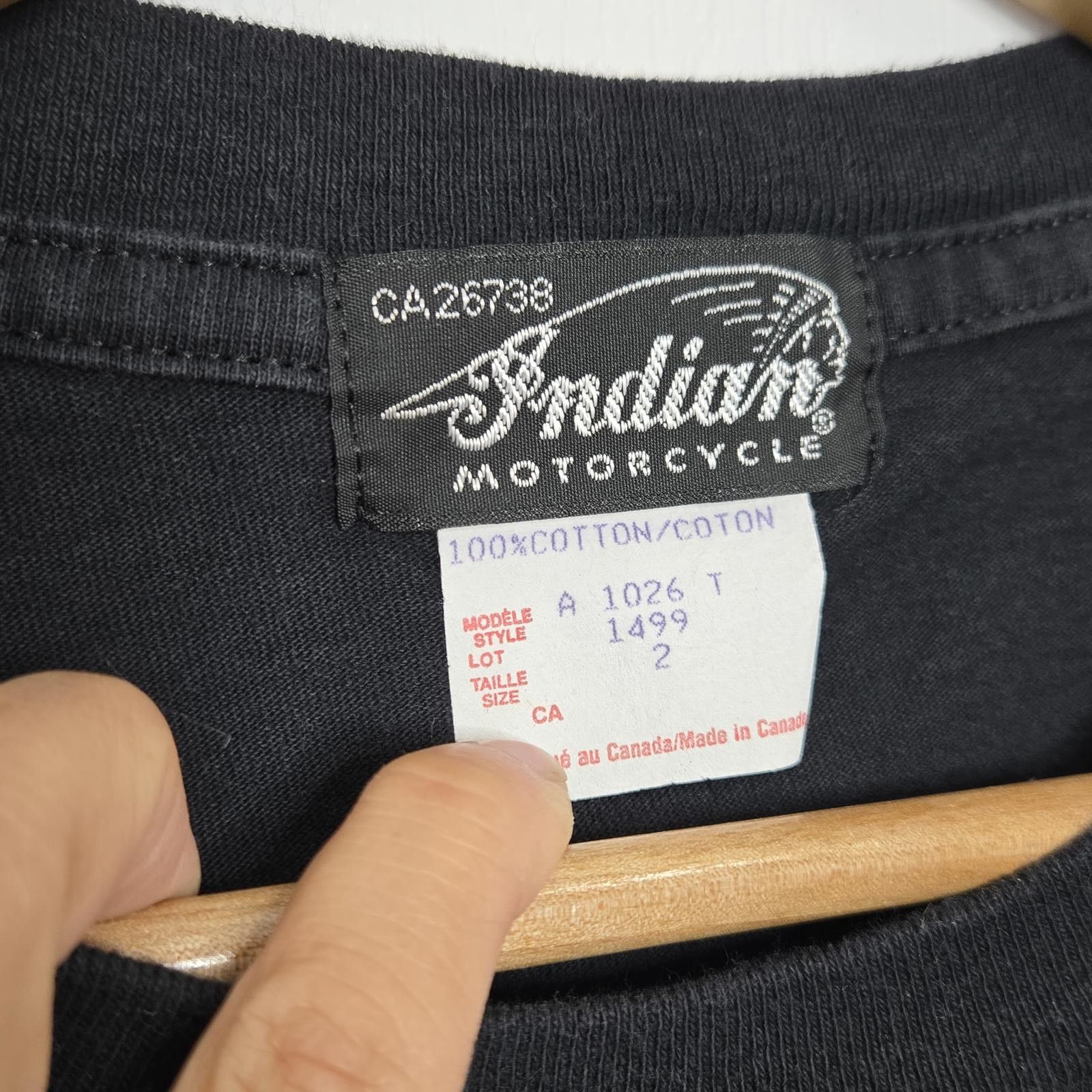 Indian Motorcycle Vintage Indian Motorcycle Shirt Men's Large Tee Black Size US M / EU 48-50 / 2 - 3 Thumbnail