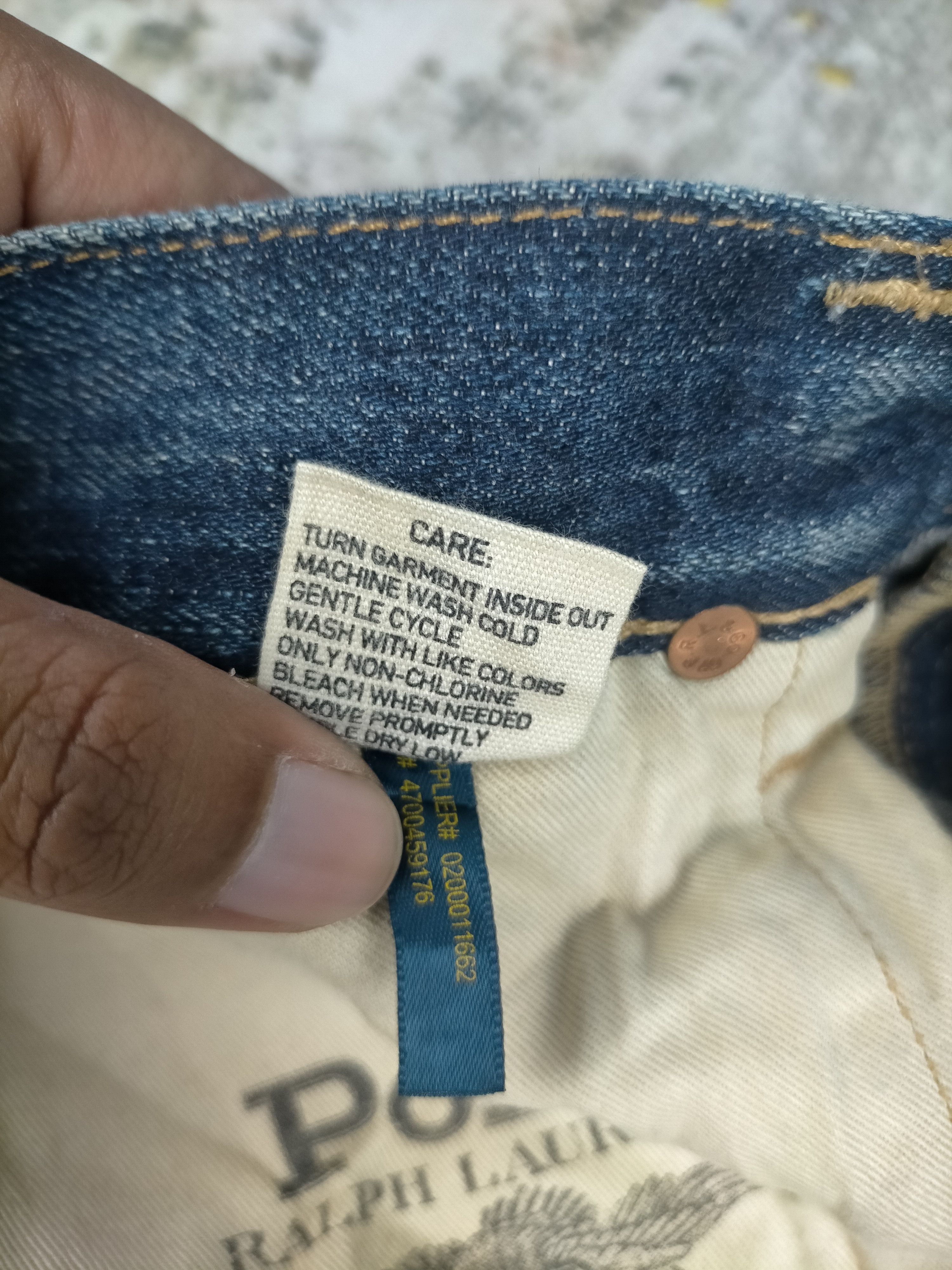 Polo Ralph Lauren Polo Ralph Lauren Distressed Varick Slim Mudwash Jeans Size US 34 / EU 50 - 11 Thumbnail