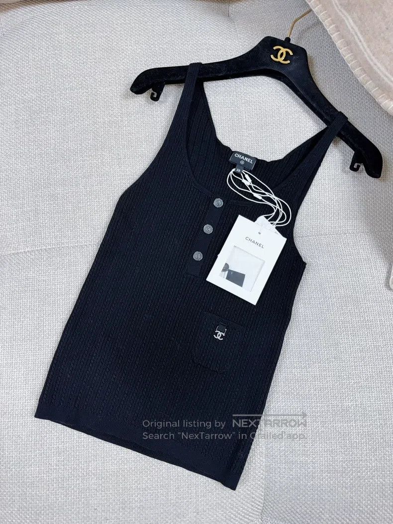 Chanel Chanel 22p black knitted suspenders Size XS / US 0-2 / IT 36-38 - 1 Thumbnail