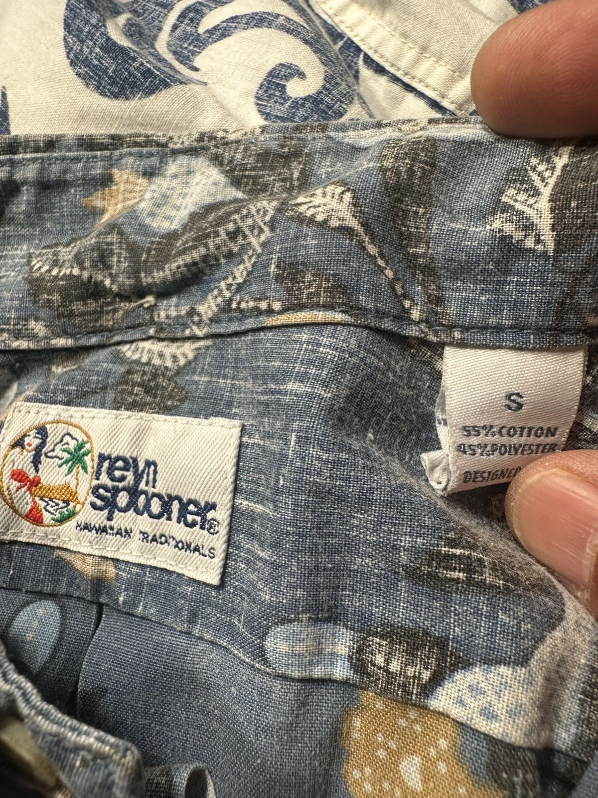 Reyn Spooner PreOwned Reyn Spooner Blue Hawaiian Print Men's S Size US S / EU 44-46 / 1 - 4 Thumbnail
