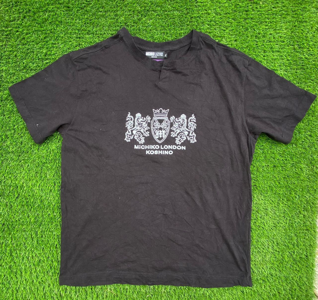 Michiko Koshino London Michiko London Koshino Tee Spellout Logo Size US XXL / EU 58 / 5 - 1 Thumbnail