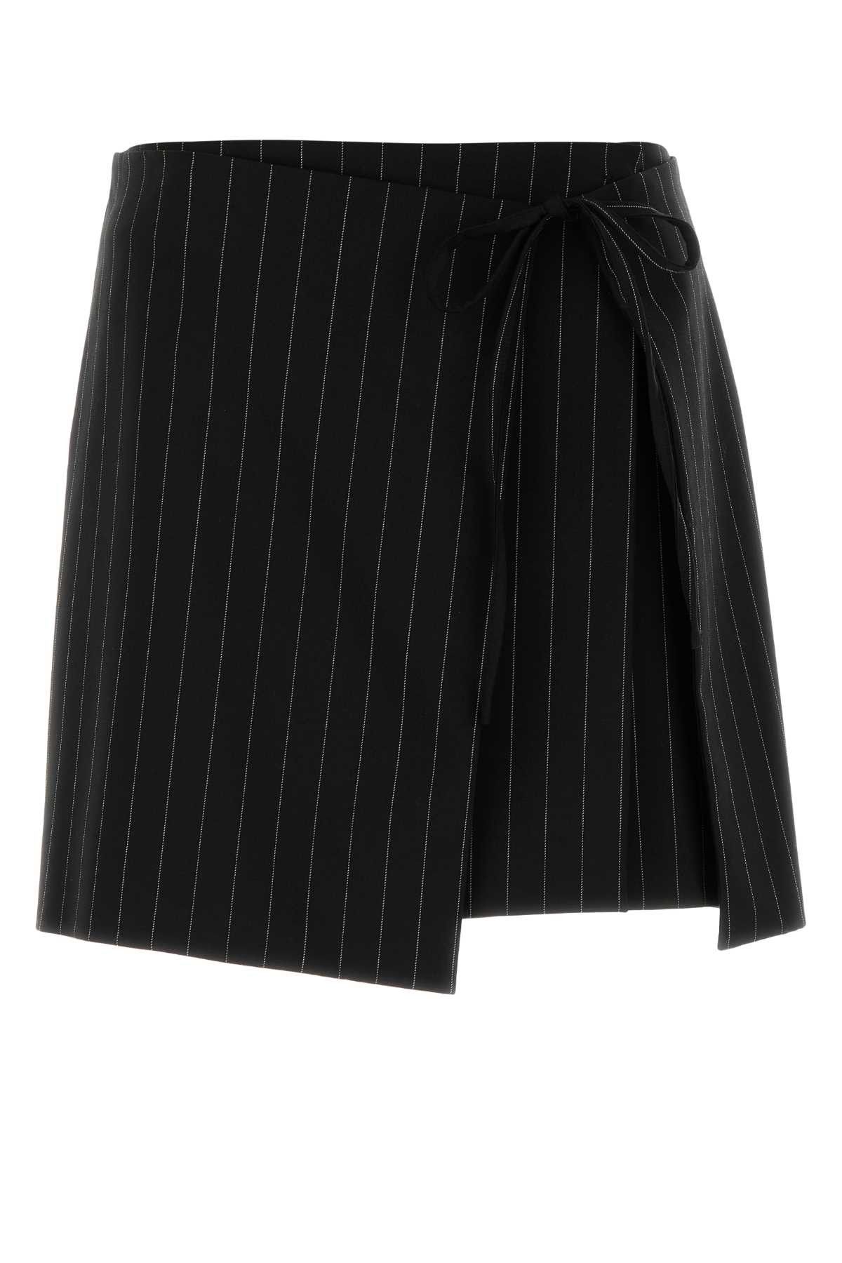 Sportmax Embroidered Stretch Wool Blend Fatti Mini Skirt Size 26" / US 2 / IT 38 - 1 Thumbnail