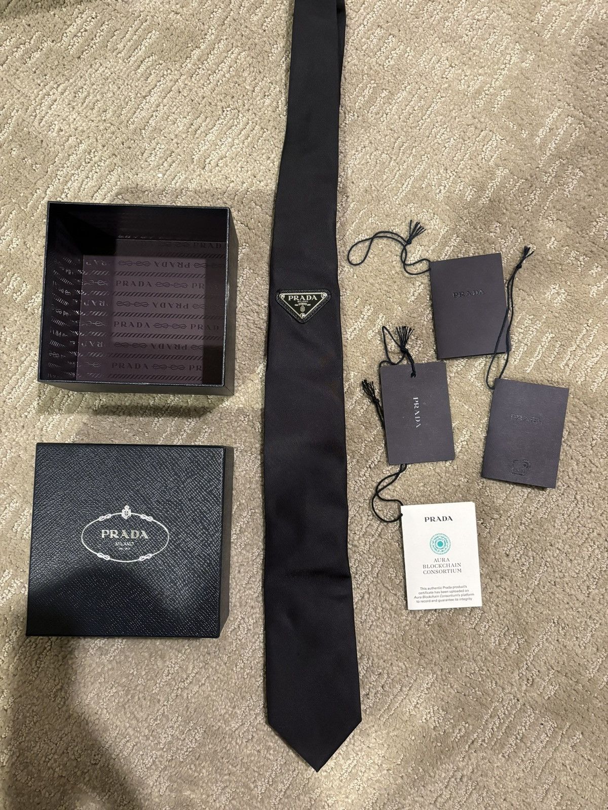 Prada Prada Re-Nylon gabardine tie | Grailed