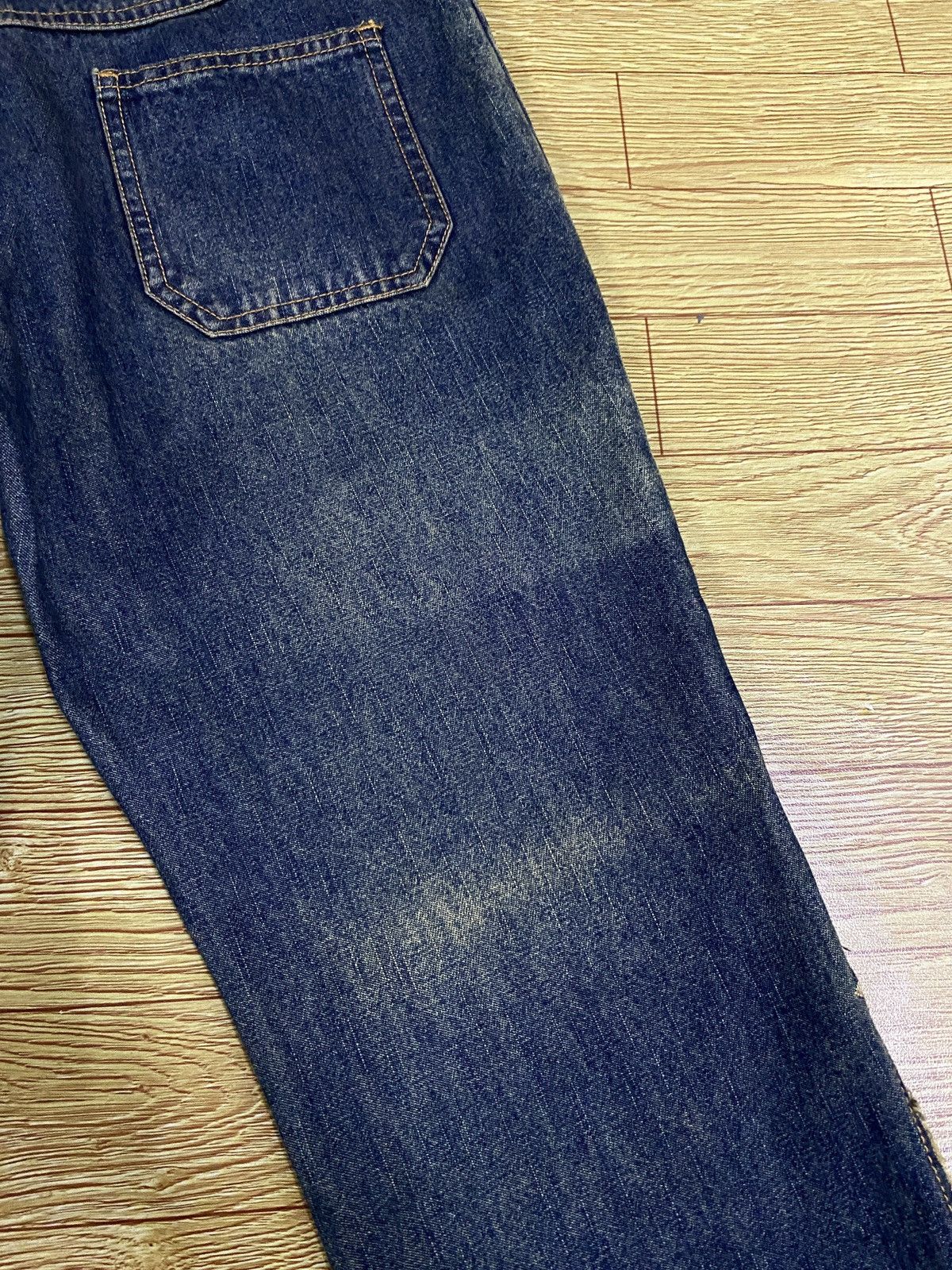 Le Grande Bleu (L.G.B.) Very Rare Vintage Brand Jouer Aux Eshecs Flared Jeans 1990s Size US 28 / EU 44 - 10 Thumbnail