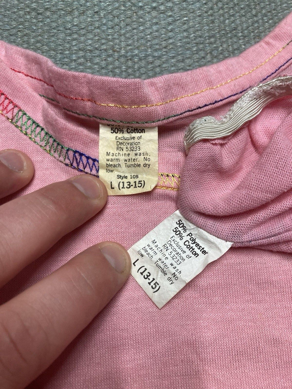 Vintage 70s t shirt underwear set wanted experience rainbow womens L Size L / US 10 / IT 46 - 5 Thumbnail