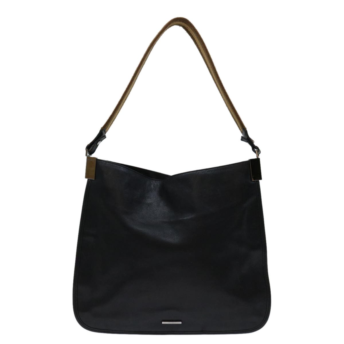 Elizabeth Black Leather Shoulder Bag (Pre-Owned)