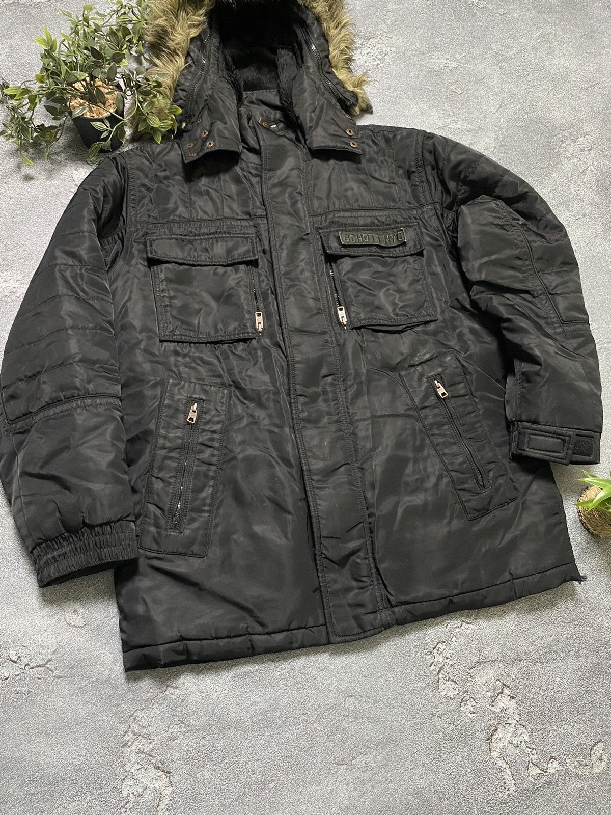 Schott × Vintage Schott parka jacket winter patch logo size L Size US L / EU 52-54 / 3 - 4 Thumbnail