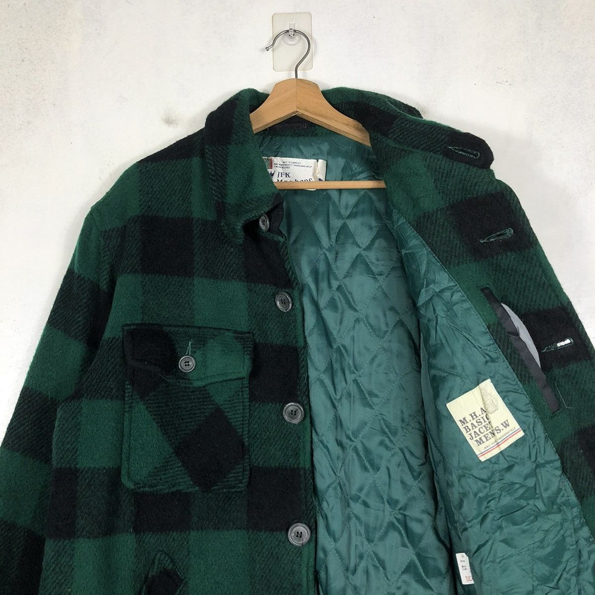 Japanese Brand 📌VTG WOOL SHIRT JACKET TARTAN DESIGN MACHOPE ISSEY MIYAKE Size US M / EU 48-50 / 2 - 13 Thumbnail