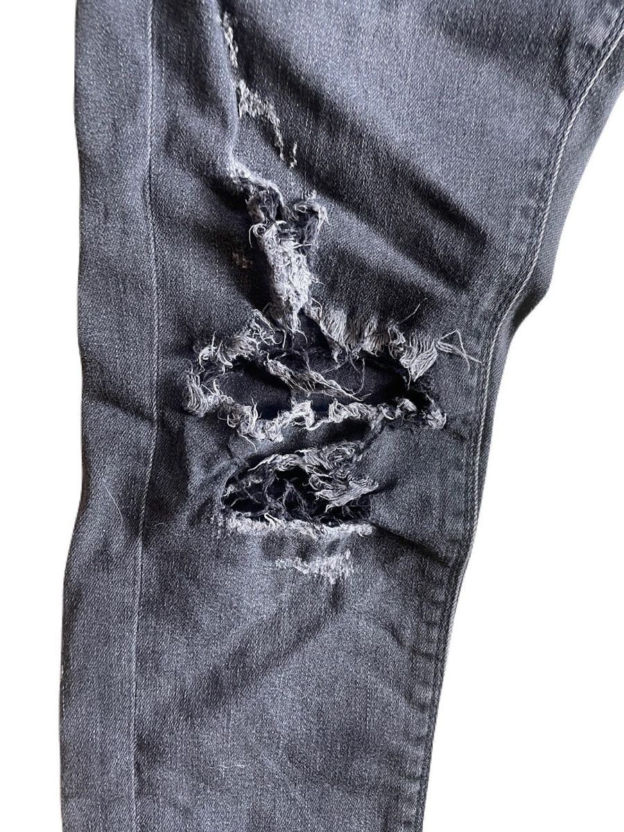 If Six Was Nine 2000s FUGA Vkei Distressed Skinny Jeans Japanese archive Size US 31 - 6 Thumbnail