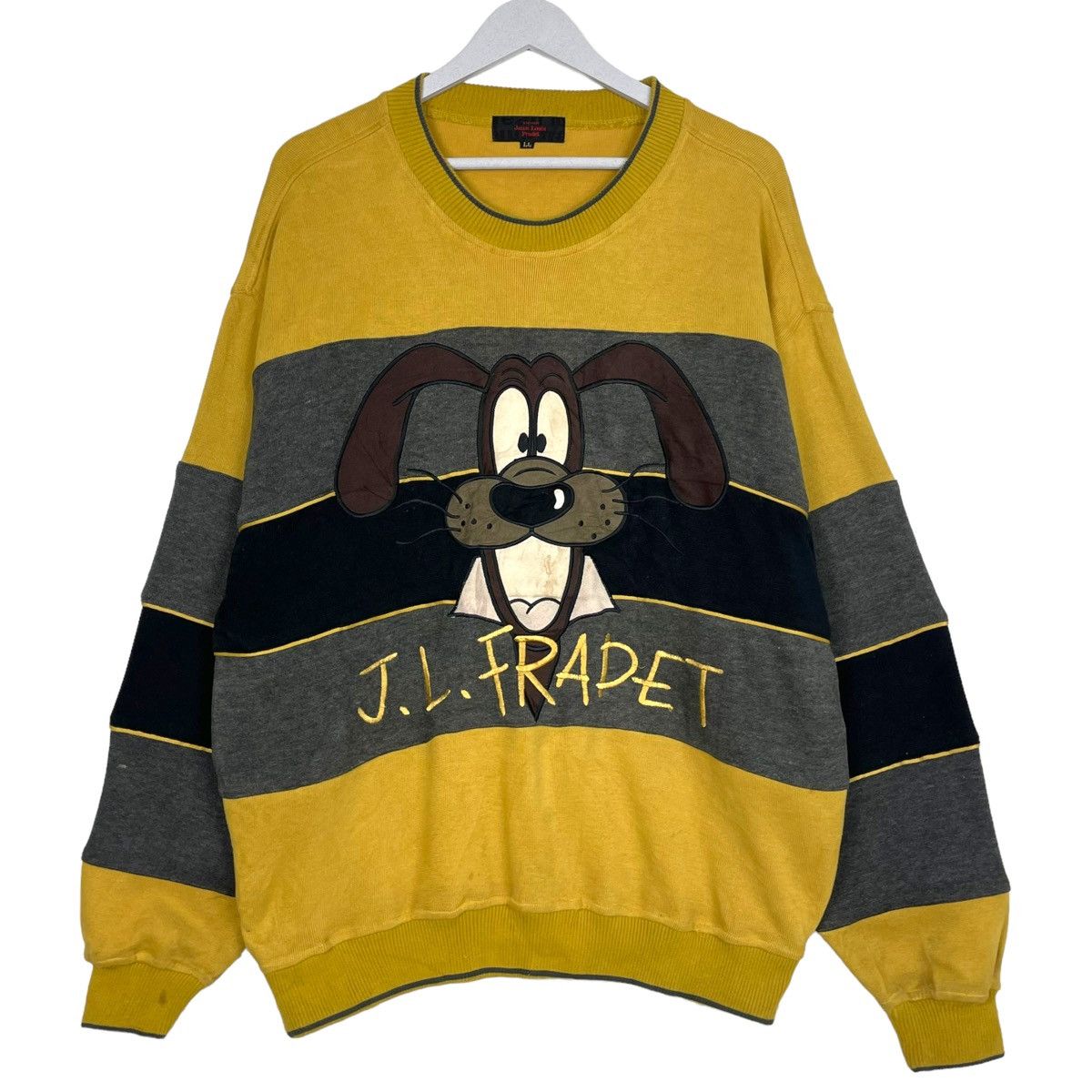 Designer × Vintage 💥JEAN LOUIS FRADET BIG LOGO MULTICOLOUR SWEATSHIRT Size US L / EU 52-54 / 3 - 1 Thumbnail