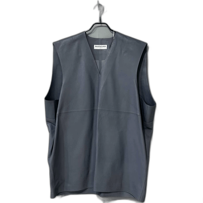 Balenciaga Sleeveless Leather Vest Balenciaga Paris-yf Size US M / EU 48-50 / 2 - 1 Thumbnail