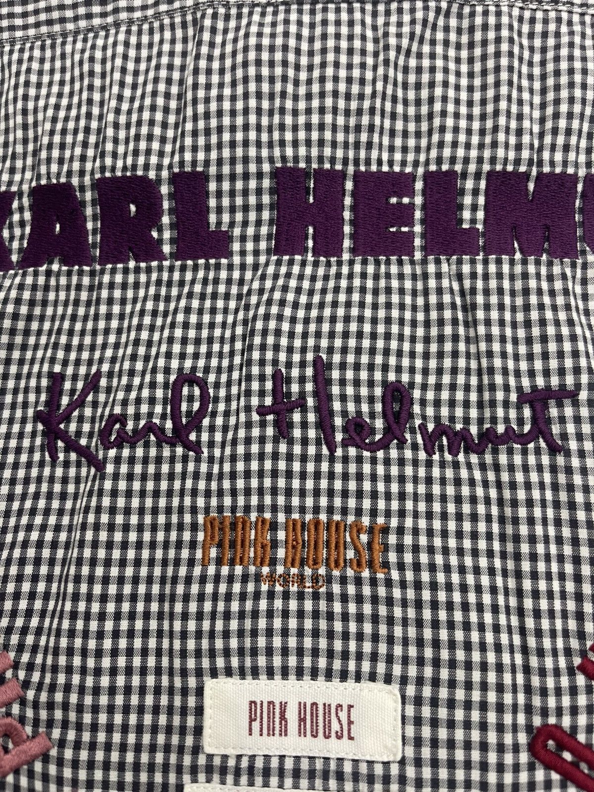 Karl Helmut Karl Helmut Lang Pink House Stripe Shirt Distressed Size US M / EU 48-50 / 2 - 13 Thumbnail