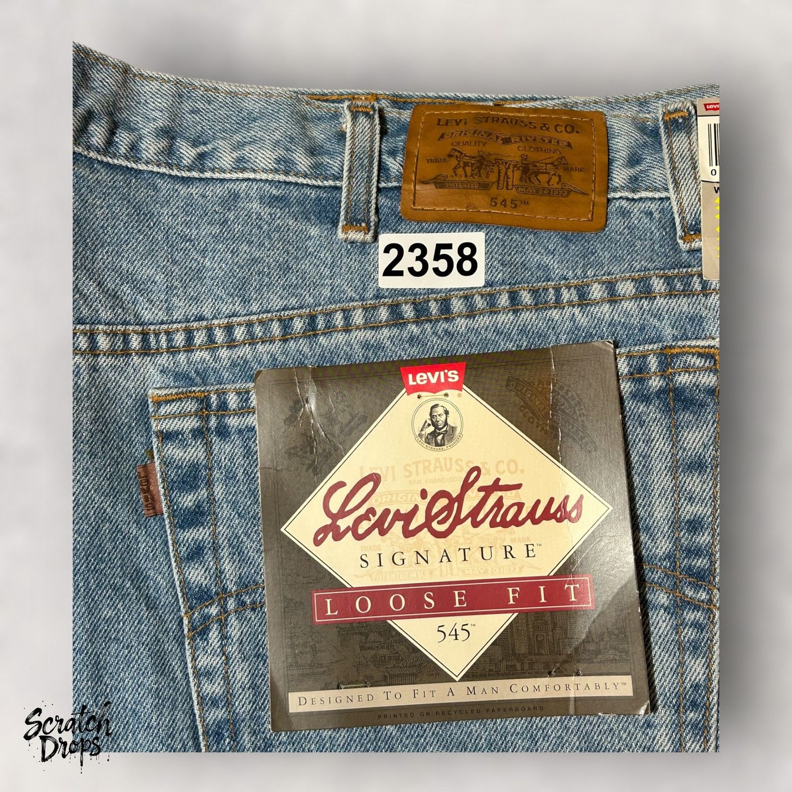 Levi's Vintage Levi's 545 Men's Jeans NWT Deadstock W54 L32 Loose Size US 38 / EU 54 - 8 Thumbnail