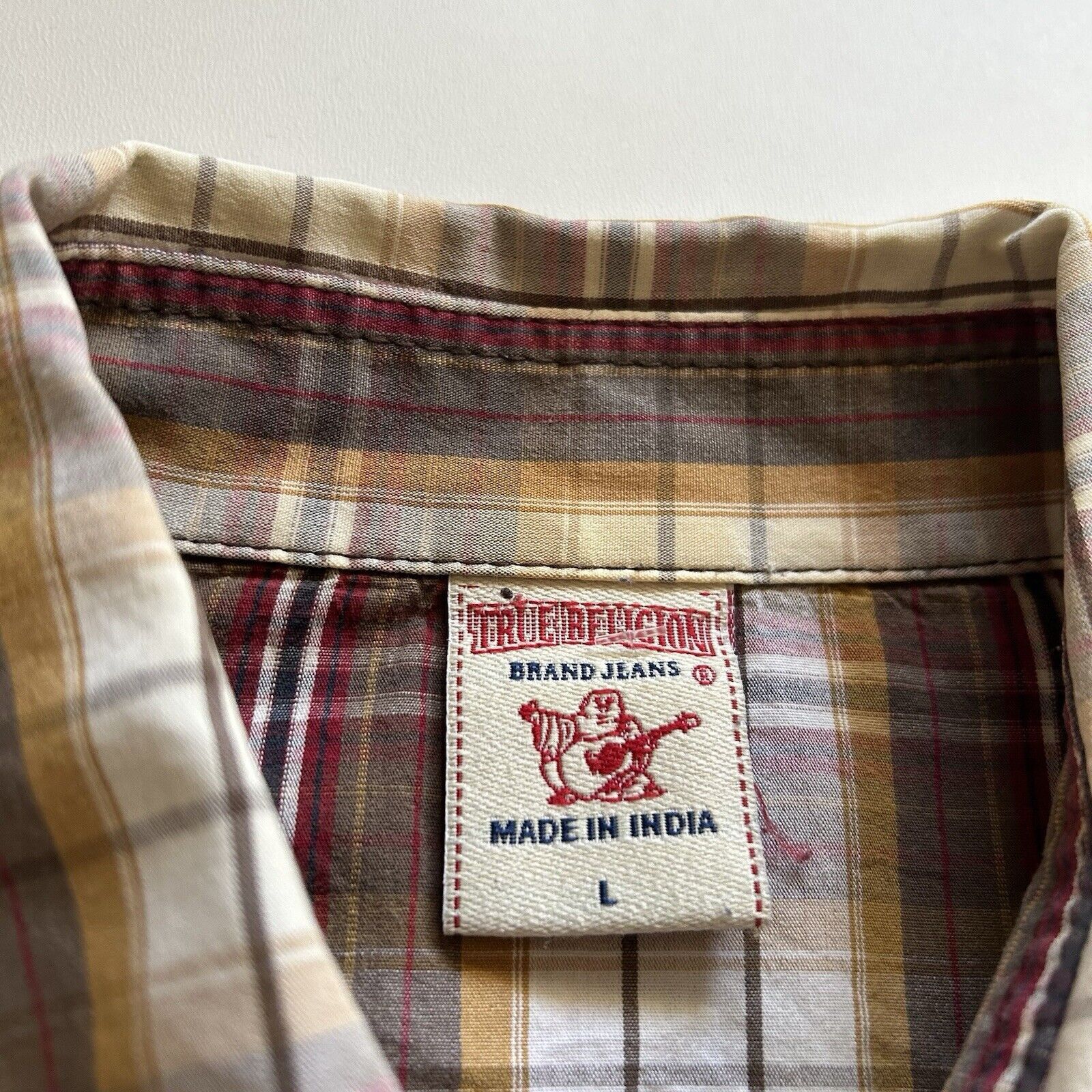 True Religion True Religion Long Sleeve Plaid Button Up Pearl Snap Shirt Size US L / EU 52-54 / 3 - 5 Thumbnail