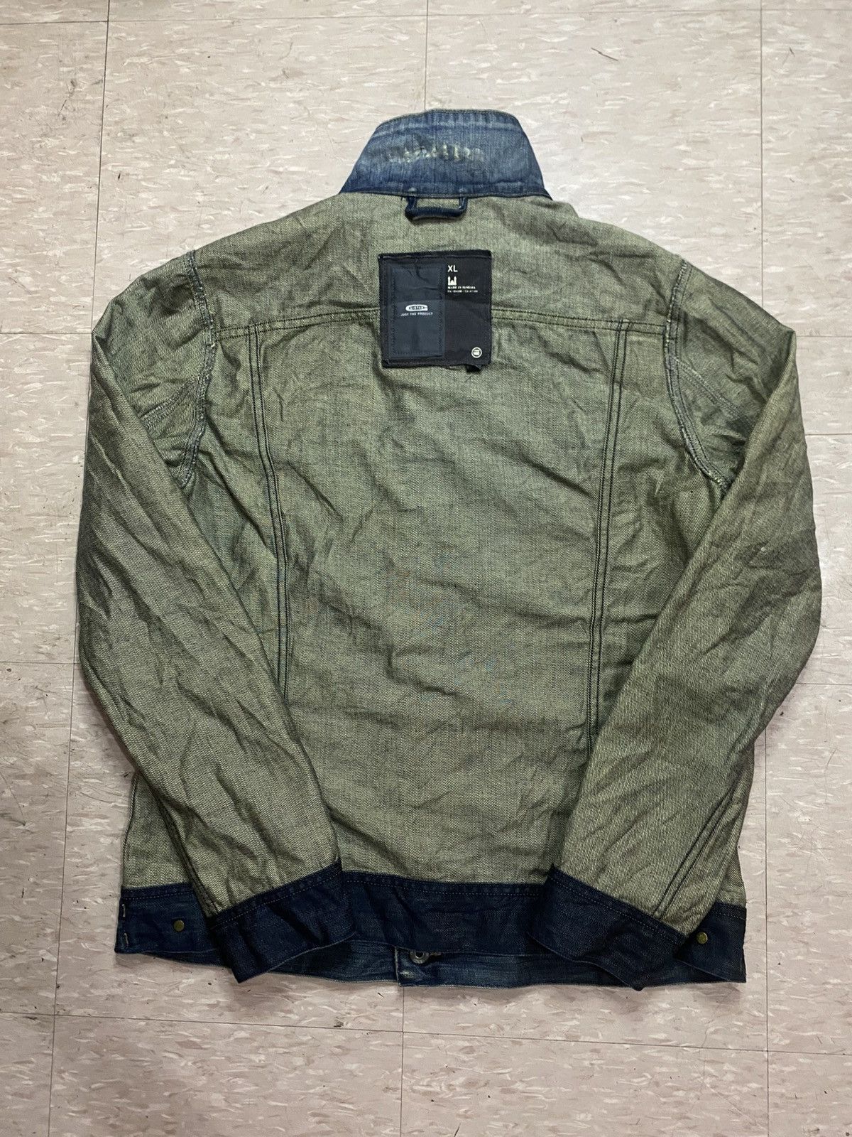 G-Star G-STAR RAW distressed denim jacket with logo patch Size US XL / EU 56 / 4 - 13 Thumbnail