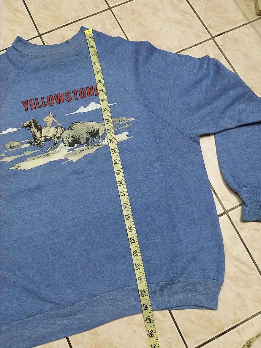 Vintage VINTAGE 80'S YELLOWSTONE IRON ON 1981 PULLOVER SWEATSHIRT Size US L / EU 52-54 / 3 - 7 Thumbnail