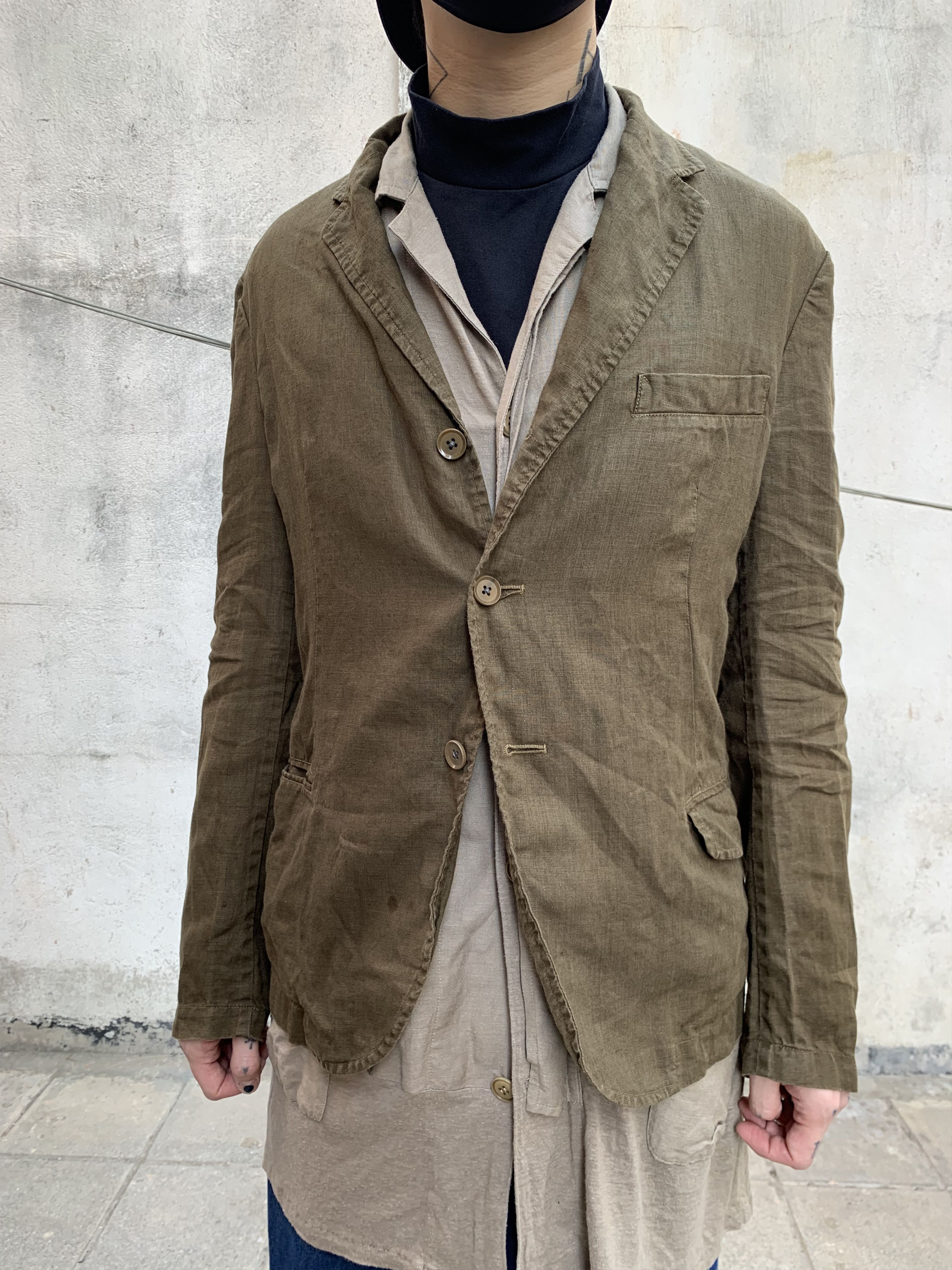 Y's Y's Olive Green Blazer Jacket Size US L / EU 52-54 / 3 - 3 Thumbnail
