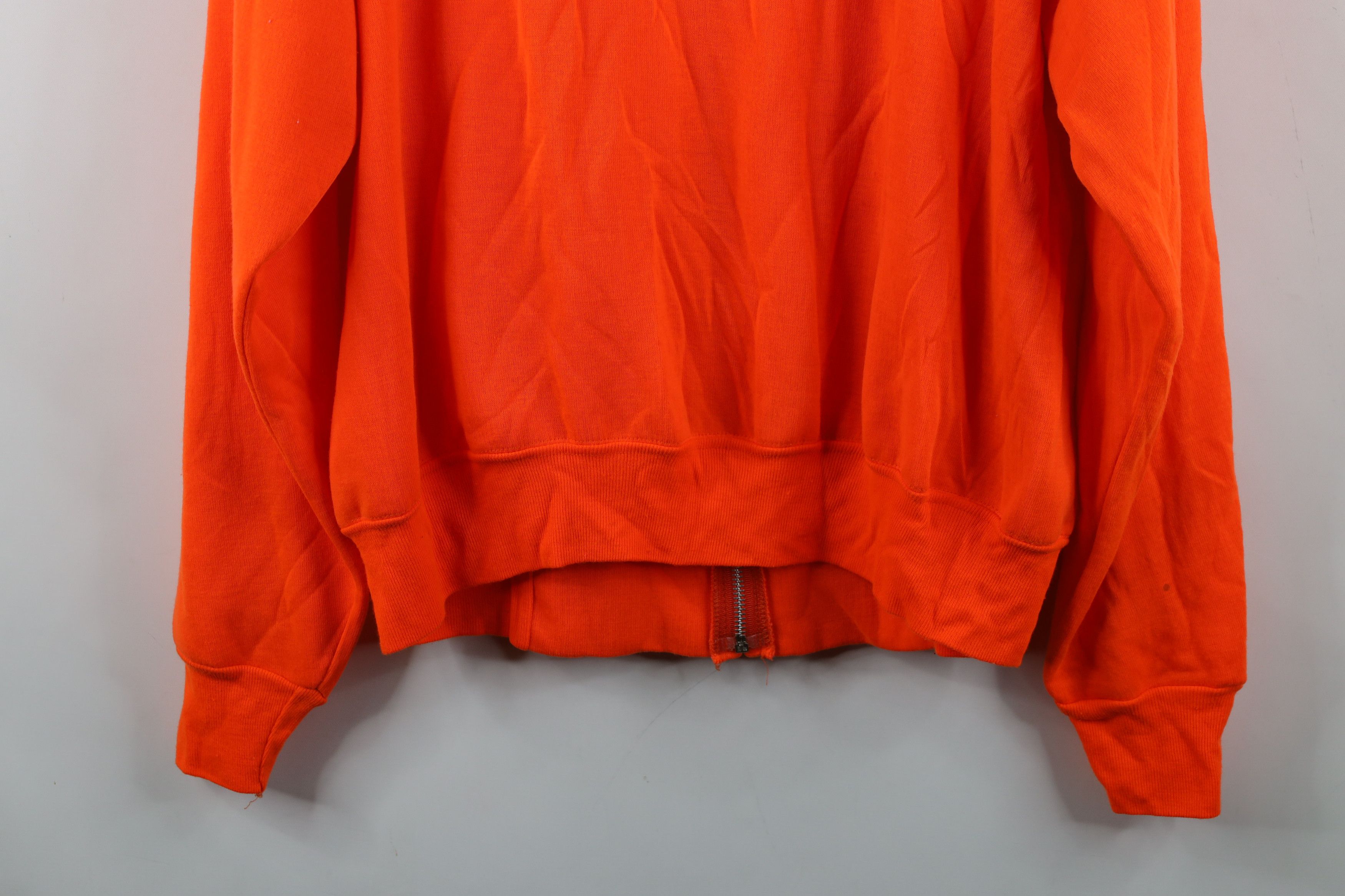 Vintage Vintage 70s 80s Streetwear Lined Hoodie Blaze Orange USA Size US XL / EU 56 / 4 - 15 Thumbnail