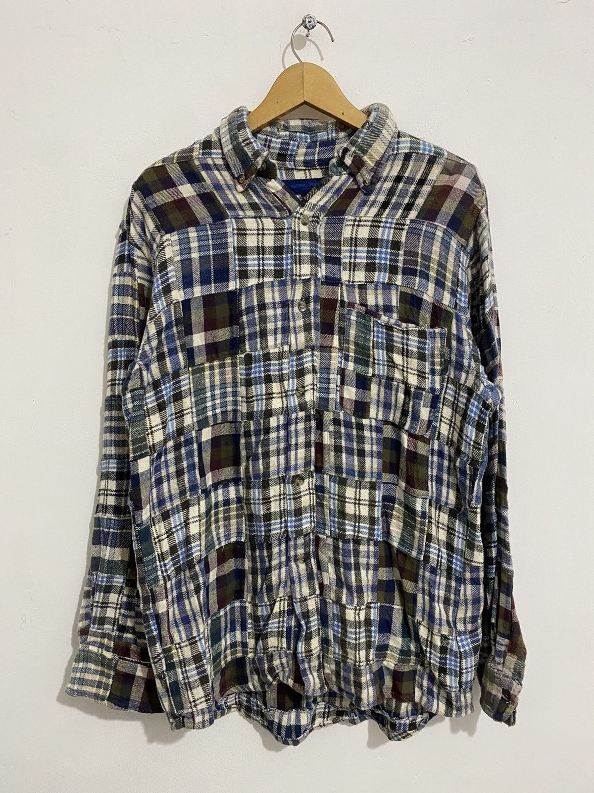If Six Was Nine × Japanese Brand × Le Grande Bleu (L.G.B.) Cardinal flannel japanese patchwork kmrii styled Size US L / EU 52-54 / 3 - 1 Thumbnail