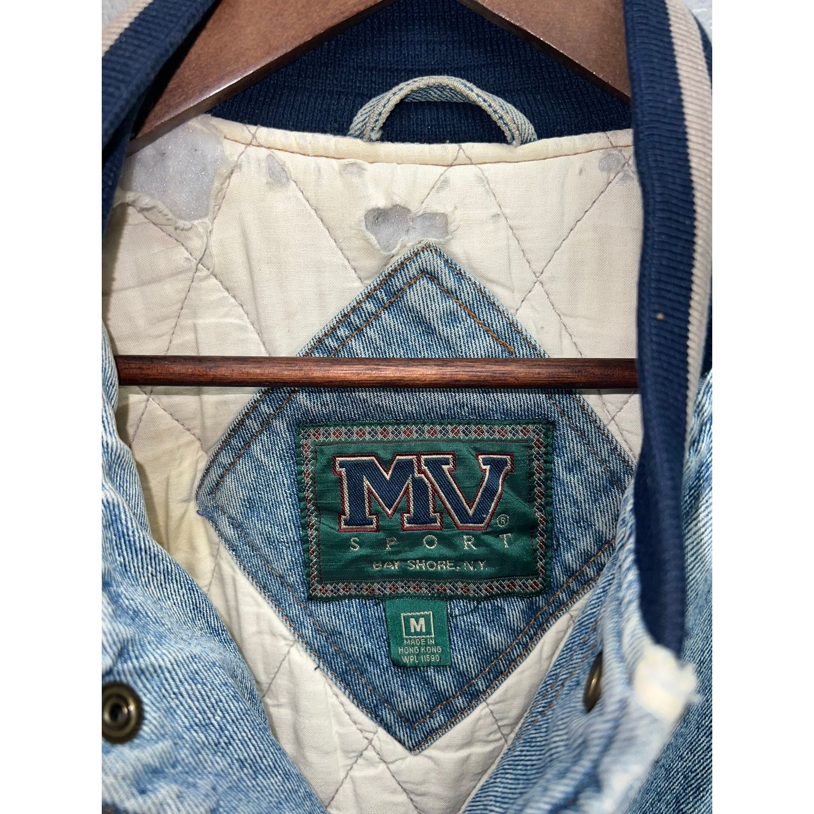 Vintage Vintage United States Olymic Denim Jacket Worn Distressed M Size US M / EU 48-50 / 2 - 10 Thumbnail