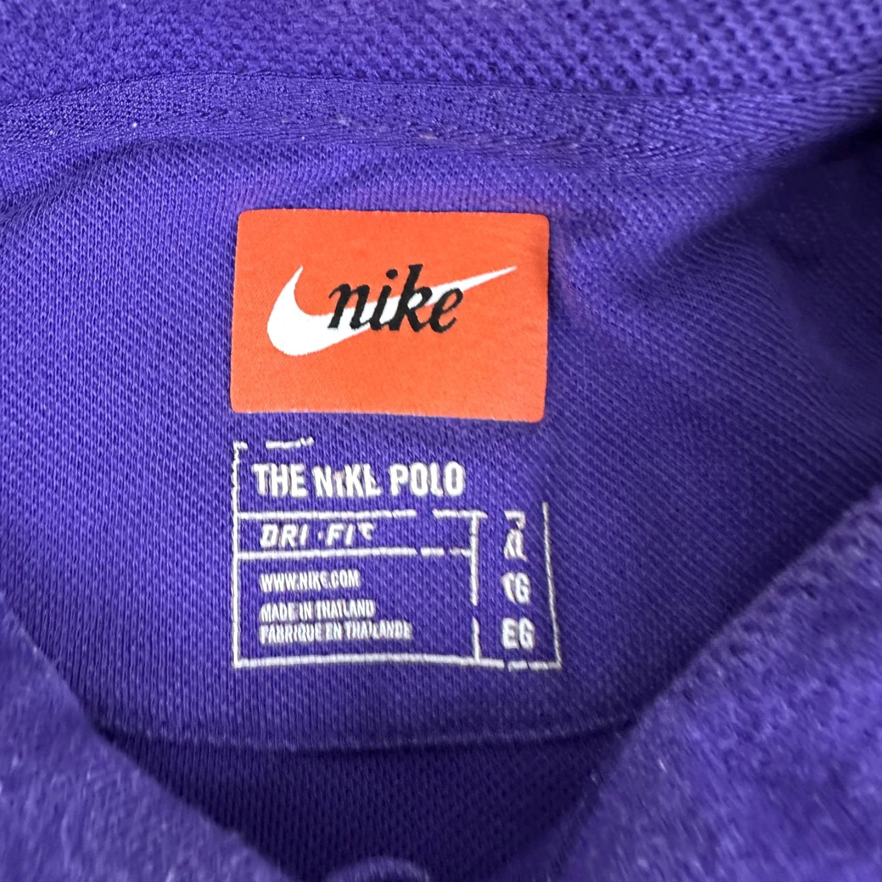 Nike Nike Polo Shirt Mens XL Purple Dri-FIT Performance Golf Pique Athletic Short Sleeve Collar Solid Moisture Wicking Tagless Cotton Polyester Shirt Sport Size US XXL / EU 58 / 5 - 5 Thumbnail