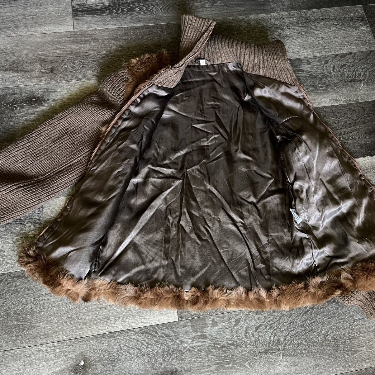 Vintage Vintage 90s Pure Rabbit Fur Wool Sweater Zip Jacket & Scarf Size L / US 10 / IT 46 - 11 Thumbnail