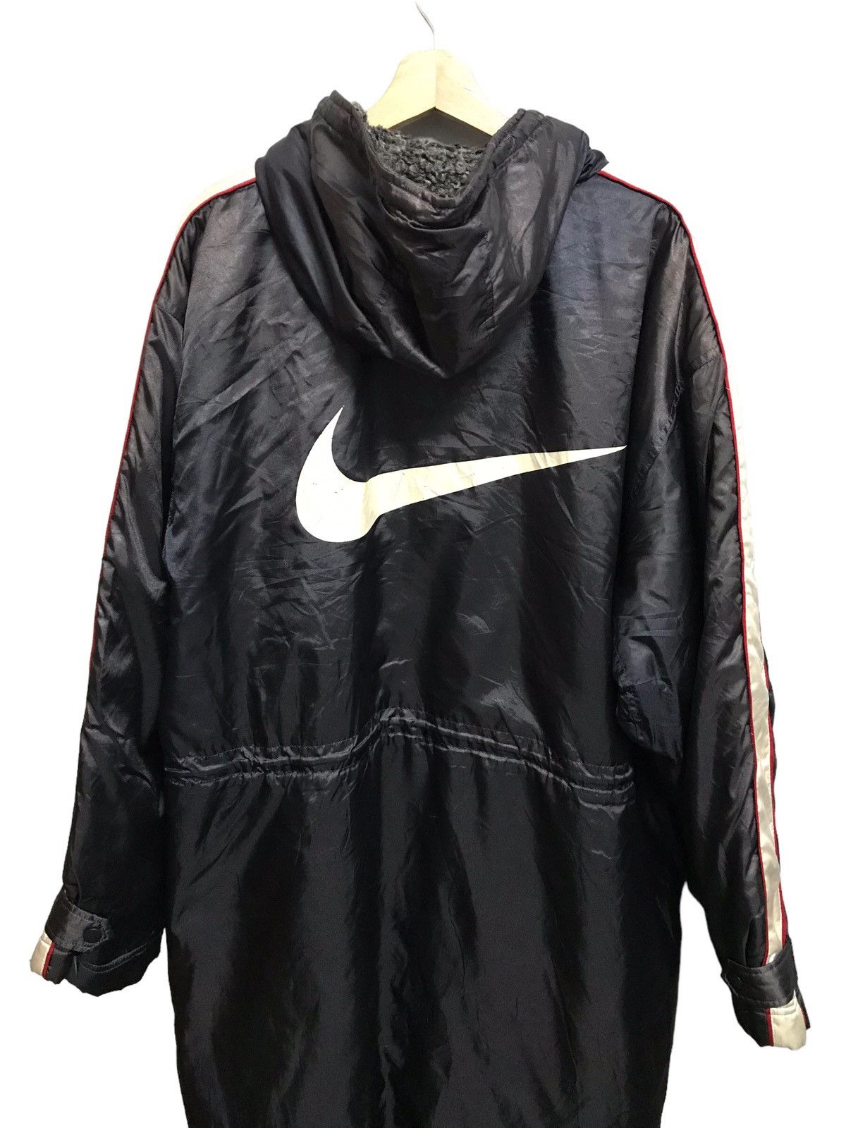 Nike × Vintage Vintage 90's Nike Long Coat/Jacket Nike Big Swoosh Logo Size US XL / EU 56 / 4 - 13 Thumbnail